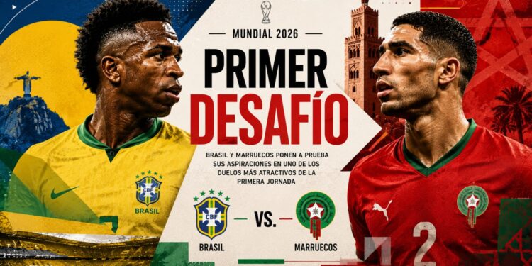 Brasil y Marruecos ponen a prueba sus aspiraciones en uno de los grandes duelos de la primera jornada